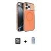 MARSİLYAN™- iPhone 16 Pro Max Kılıf Kutup Doku Serisi - Siyah Joko Magic 5D Cam + PVD Metal Kamera Lens - SH