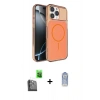 MARSİLYAN™- iPhone 16 Pro Max Kılıf Kutup Doku Serisi - Siyah Joko Magic 5D Cam + Raze Metal Kamera Lens - SH