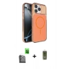 MARSİLYAN™- iPhone 16 Pro Max Kılıf Kutup Doku Serisi - Siyah Joko Magic 5D Hayalet Cam + Raze Metal Kamera Lens - SH
