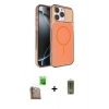 MARSİLYAN™- iPhone 16 Pro Max Kılıf Kutup Doku Serisi - Siyah Joko Magic 5D Hayalet Cam + Raze Metal Kamera Lens - CLTM