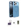 MARSİLYAN™- iPhone 16 Pro Max Kılıf Kutup Doku Serisi - Siyah Joko Magic 5D Hayalet Cam + Bilvis Titan Kamera Lens - SH