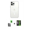 MARSİLYAN™- iPhone 16 Pro Max Kılıf Kutup Klasik Serisi - Şeffaf 360 Full Body Arka Koruyucu + Raze Metal Kamera Lens - SH