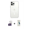 MARSİLYAN™- iPhone 16 Pro Max Kılıf Kutup Klasik Serisi - Şeffaf Pasifik Cam Ekran Koruyucu + Bilvis Titan Kamera Lens - GS