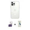 MARSİLYAN™- iPhone 16 Pro Max Kılıf Kutup Klasik Serisi - Şeffaf Pasifik Cam Ekran Koruyucu + Bilvis Titan Kamera Lens - SH