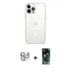 MARSİLYAN™- iPhone 16 Pro Max Kılıf Kutup Klasik Serisi - Siyah 360 Mat Full Body Arka Koruyucu + Pers Alüminyum Kamera Lens - GS