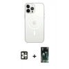 MARSİLYAN™- iPhone 16 Pro Max Kılıf Kutup Klasik Serisi - Siyah 360 Mat Full Body Arka Koruyucu + PVD Metal Kamera Lens - GD