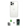 MARSİLYAN™- iPhone 16 Pro Max Kılıf Kutup Klasik Serisi - Siyah 360 Mat Full Body Arka Koruyucu + Raze Metal Kamera Lens - SH
