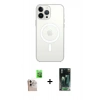 MARSİLYAN™- iPhone 16 Pro Max Kılıf Kutup Klasik Serisi - Siyah 360 Mat Full Body Arka Koruyucu + Raze Metal Kamera Lens - NLGY