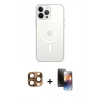 MARSİLYAN™- iPhone 16 Pro Max Kılıf Kutup Klasik Serisi - Siyah 3D Antistatik Mat Seramik Nano Ekran Koruyucu + Pers Alüminyum Kamera Lens - CLTM
