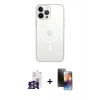 MARSİLYAN™- iPhone 16 Pro Max Kılıf Kutup Klasik Serisi - Siyah 3D Antistatik Mat Seramik Nano Ekran Koruyucu + Bilvis Titan Kamera Lens - GS