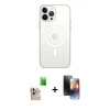 MARSİLYAN™- iPhone 16 Pro Max Kılıf Kutup Klasik Serisi - Siyah 3D Antistatik Mat Seramik Nano Ekran Koruyucu + Raze Metal Kamera Lens - NLGY
