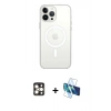 MARSİLYAN™- iPhone 16 Pro Max Kılıf Kutup Klasik Serisi - Siyah 3D Antistatik Seramik Nano Ekran Koruyucu + PVD Metal Kamera Lens - GD