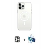 MARSİLYAN™- iPhone 16 Pro Max Kılıf Kutup Klasik Serisi - Siyah 3D Antistatik Seramik Nano Ekran Koruyucu + PVD Metal Kamera Lens - GS