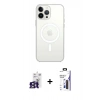 MARSİLYAN™- iPhone 16 Pro Max Kılıf Kutup Klasik Serisi - Siyah Bilvis 3X AR Hayalet Cam Ekran Koruyucu + Bilvis Titan Kamera Lens - TMGI