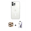 MARSİLYAN™- iPhone 16 Pro Max Kılıf Kutup Klasik Serisi - Siyah Bilvis 3X AR Hayalet Cam Ekran Koruyucu + Pers Alüminyum Kamera Lens - CLTM