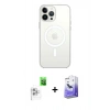 MARSİLYAN™- iPhone 16 Pro Max Kılıf Kutup Klasik Serisi - Siyah Bilvis 5in1 5D Magic Hayalet Cam Ekran Koruyucu + Raze Metal Kamera Lens - BZ