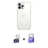 MARSİLYAN™- iPhone 16 Pro Max Kılıf Kutup Klasik Serisi - Siyah Bilvis 5in1 5D Magic Hayalet Cam Ekran Koruyucu + Bilvis Titan Kamera Lens - SH