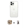 MARSİLYAN™- iPhone 16 Pro Max Kılıf Kutup Klasik Serisi - Siyah Bilvis Hayalet Cam Ekran Koruyucu + Pers Alüminyum Kamera Lens - CLTM