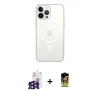 MARSİLYAN™- iPhone 16 Pro Max Kılıf Kutup Klasik Serisi - Siyah Buffer Cam Ekran Koruyucu + Bilvis Titan Kamera Lens - SH