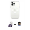 MARSİLYAN™- iPhone 16 Pro Max Kılıf Kutup Klasik Serisi - Siyah Buffer Hayalet Cam Ekran Koruyucu + Bilvis Titan Kamera Lens - GS