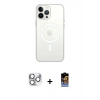 MARSİLYAN™- iPhone 16 Pro Max Kılıf Kutup Klasik Serisi - Siyah Buffer Hayalet Cam Ekran Koruyucu + Pers Alüminyum Kamera Lens - GS
