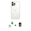 MARSİLYAN™- iPhone 16 Pro Max Kılıf Kutup Klasik Serisi - Siyah Buffer Hayalet Cam Ekran Koruyucu + Raze Metal Kamera Lens - BZ