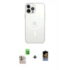 MARSİLYAN™- iPhone 16 Pro Max Kılıf Kutup Klasik Serisi - Siyah Buffer Hayalet Cam Ekran Koruyucu + Raze Metal Kamera Lens - NLGY