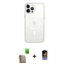 MARSİLYAN™- iPhone 16 Pro Max Kılıf Kutup Klasik Serisi - Siyah Buffer Hayalet Cam Ekran Koruyucu + Raze Metal Kamera Lens - CLTM