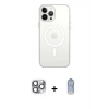 MARSİLYAN™- iPhone 16 Pro Max Kılıf Kutup Klasik Serisi - Siyah Joko Magic 5D Cam + Pers Alüminyum Kamera Lens - GI