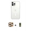 MARSİLYAN™- iPhone 16 Pro Max Kılıf Kutup Klasik Serisi - Siyah Joko Magic 5D Hayalet Cam + Pers Alüminyum Kamera Lens - CLTM