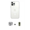 MARSİLYAN™- iPhone 16 Pro Max Kılıf Kutup Klasik Serisi - Siyah Joko Magic 5D Hayalet Cam + Pers Alüminyum Kamera Lens - GI