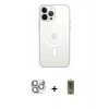 MARSİLYAN™- iPhone 16 Pro Max Kılıf Kutup Klasik Serisi - Siyah Joko Magic 5D Hayalet Cam + Pers Alüminyum Kamera Lens - GS