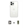 MARSİLYAN™- iPhone 16 Pro Max Kılıf Kutup Klasik Serisi - Siyah Joko Magic 5D Hayalet Cam + PVD Metal Kamera Lens - GD