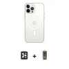 MARSİLYAN™- iPhone 16 Pro Max Kılıf Kutup Klasik Serisi - Siyah Joko Magic 5D Hayalet Cam + PVD Metal Kamera Lens - SH