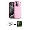 MARSİLYAN™- iPhone 16 Pro Max Kılıf Nova Asil Prime - Şeffaf 360 Full Body Arka Koruyucu + Pers Alüminyum Kamera Lens - GS