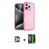 MARSİLYAN™- iPhone 16 Pro Max Kılıf Nova Asil Prime - Şeffaf 360 Full Body Arka Koruyucu + PVD Metal Kamera Lens - GS