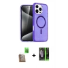 MARSİLYAN™- iPhone 16 Pro Max Kılıf Nova Asil Prime - Şeffaf 360 Full Body Arka Koruyucu + Raze Metal Kamera Lens - CLTM