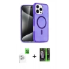 MARSİLYAN™- iPhone 16 Pro Max Kılıf Nova Asil Prime - Şeffaf 360 Full Body Arka Koruyucu + Raze Metal Kamera Lens - BZ