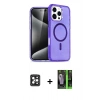 MARSİLYAN™- iPhone 16 Pro Max Kılıf Nova Asil Prime - Şeffaf 360 Full Body Arka Koruyucu + PVD Metal Kamera Lens - SH