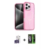 MARSİLYAN™- iPhone 16 Pro Max Kılıf Nova Asil Prime - Şeffaf 360 Full Body Arka Koruyucu + Titanyum Gri Bilvis Titan Kamera Lens