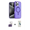 MARSİLYAN™- iPhone 16 Pro Max Kılıf Nova Asil Prime - Şeffaf Pasifik Cam Ekran Koruyucu + Bilvis Titan Kamera Lens - SH