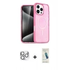 MARSİLYAN™- iPhone 16 Pro Max Kılıf Nova Asil Prime - Şeffaf Pasifik Cam Ekran Koruyucu + Pers Alüminyum Kamera Lens - GS