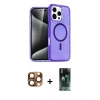 MARSİLYAN™- iPhone 16 Pro Max Kılıf Nova Asil Prime - Siyah 360 Mat Full Body Arka Koruyucu + Pers Alüminyum Kamera Lens - CLTM