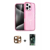 MARSİLYAN™- iPhone 16 Pro Max Kılıf Nova Asil Prime - Siyah 360 Mat Full Body Arka Koruyucu + Pers Alüminyum Kamera Lens - CLTM