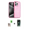 MARSİLYAN™- iPhone 16 Pro Max Kılıf Nova Asil Prime - Siyah 360 Mat Full Body Arka Koruyucu + Raze Metal Kamera Lens - NLGY