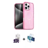 MARSİLYAN™- iPhone 16 Pro Max Kılıf Nova Asil Prime - Siyah 3D Antistatik Cam Ekran Koruyucu + Bilvis Titan Kamera Lens - GS