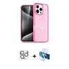 MARSİLYAN™- iPhone 16 Pro Max Kılıf Nova Asil Prime - Siyah 3D Antistatik Cam Ekran Koruyucu + Pers Alüminyum Kamera Lens - GS
