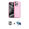 MARSİLYAN™- iPhone 16 Pro Max Kılıf Nova Asil Prime - Siyah 3D Antistatik Cam Ekran Koruyucu + PVD Metal Kamera Lens - GD