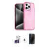 MARSİLYAN™- iPhone 16 Pro Max Kılıf Nova Asil Prime - Siyah 3D Antistatik Hayalet Cam Ekran Koruyucu + Bilvis Titan Kamera Lens - TMGI
