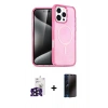 MARSİLYAN™- iPhone 16 Pro Max Kılıf Nova Asil Prime - Siyah 3D Antistatik Hayalet Cam Ekran Koruyucu + Bilvis Titan Kamera Lens - SH